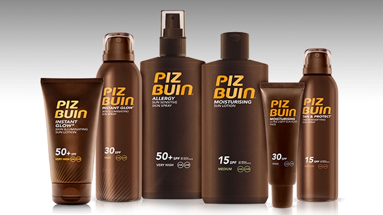 Piz Buin sunscreen line