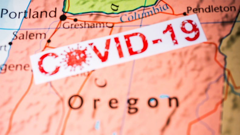 Oregon state Covid-19 Quarantine background