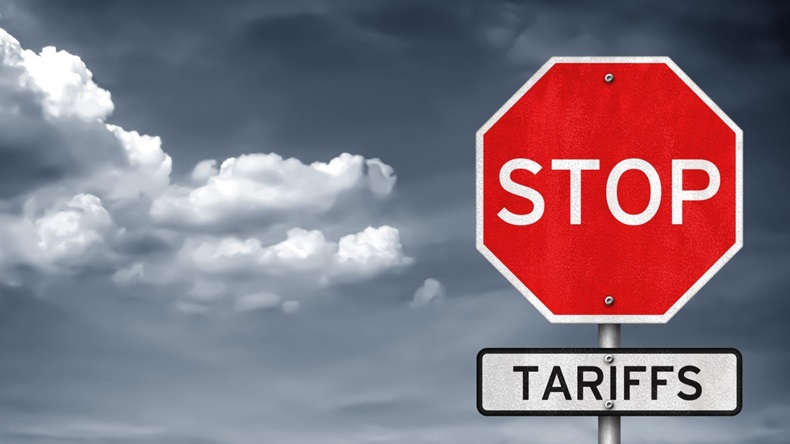 Stop Tariffs Sign
