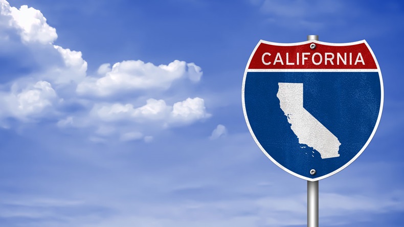 California Road sign